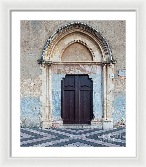Taormina Door I - Framed Print