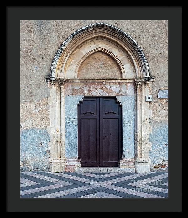Taormina Door I - Framed Print