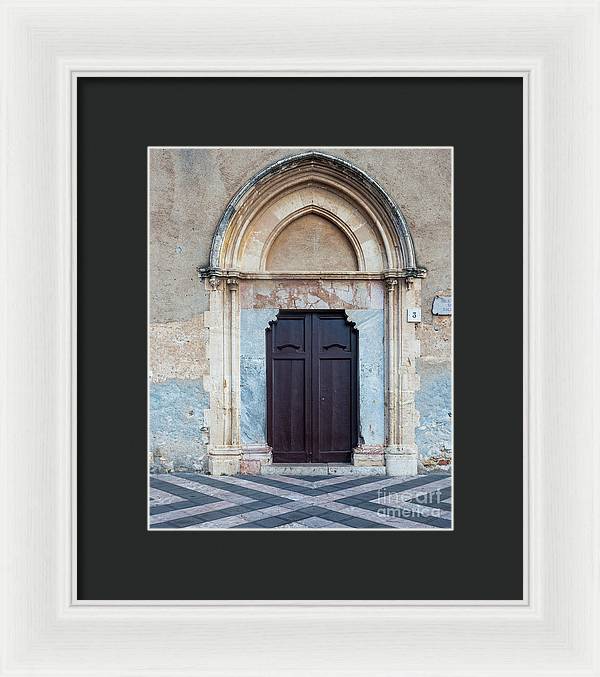 Taormina Door I - Framed Print