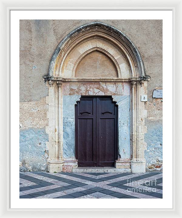 Taormina Door I - Framed Print