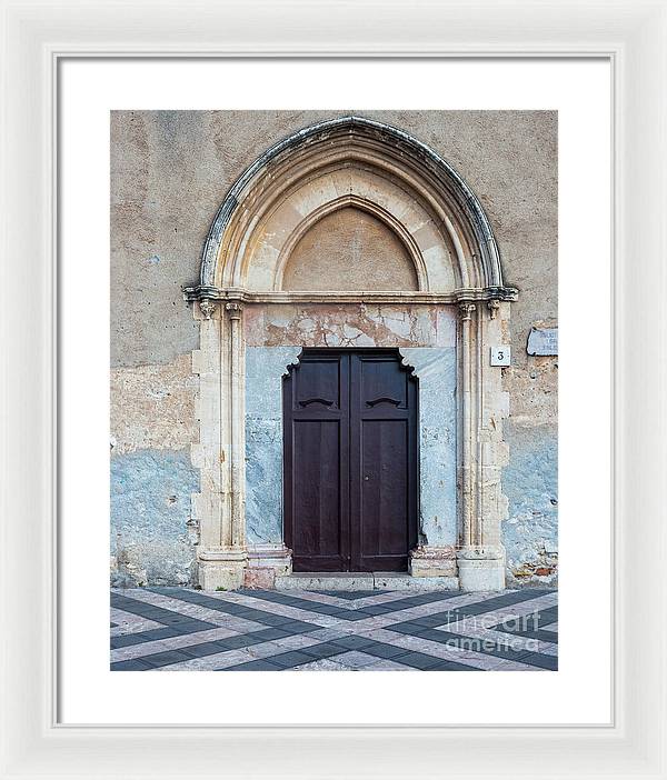 Taormina Door I - Framed Print