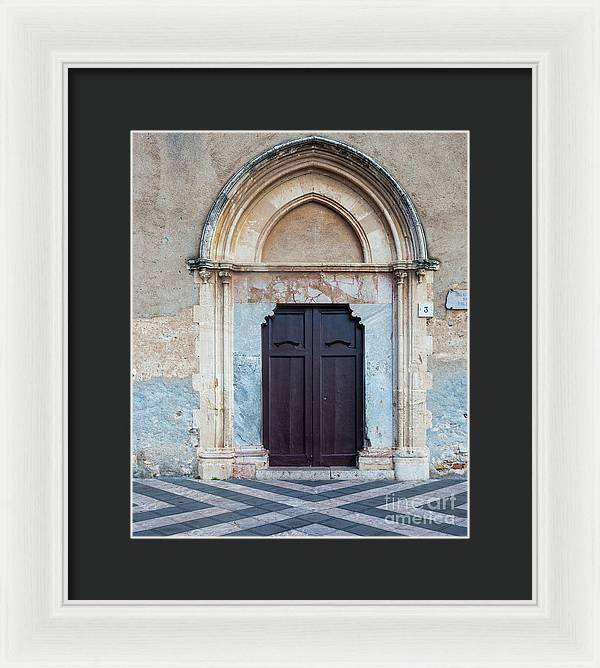 Taormina Door I - Framed Print