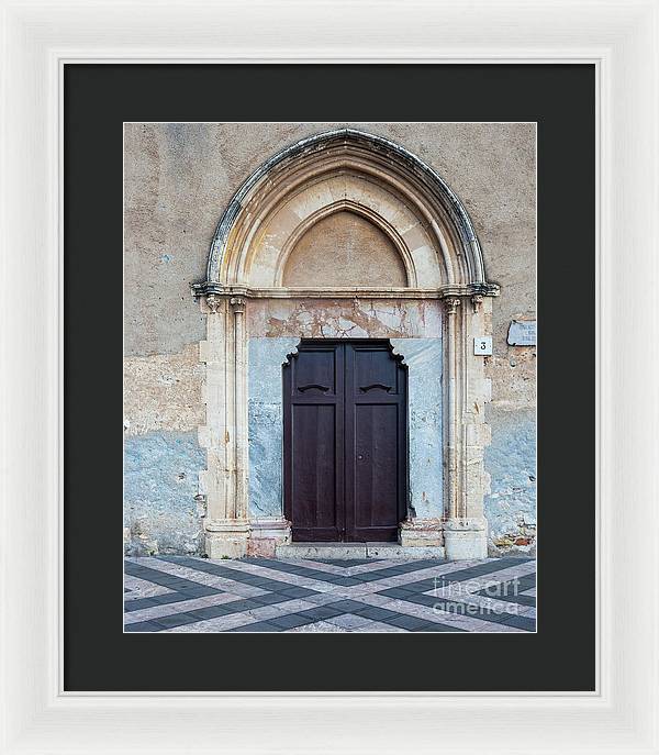 Taormina Door I - Framed Print