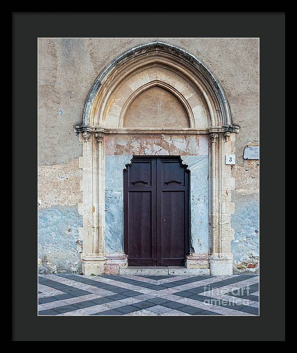 Taormina Door I - Framed Print