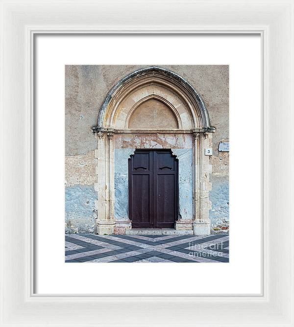 Taormina Door I - Framed Print