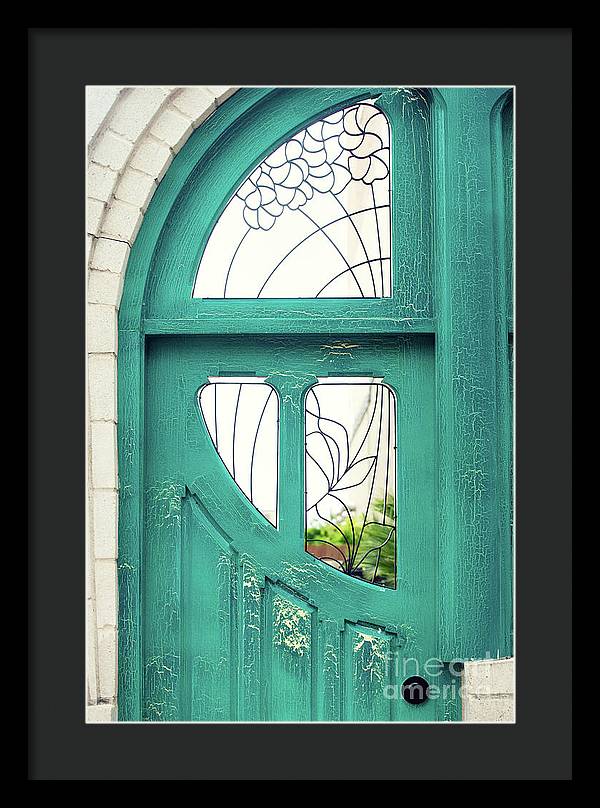 Teal Door - Framed Print