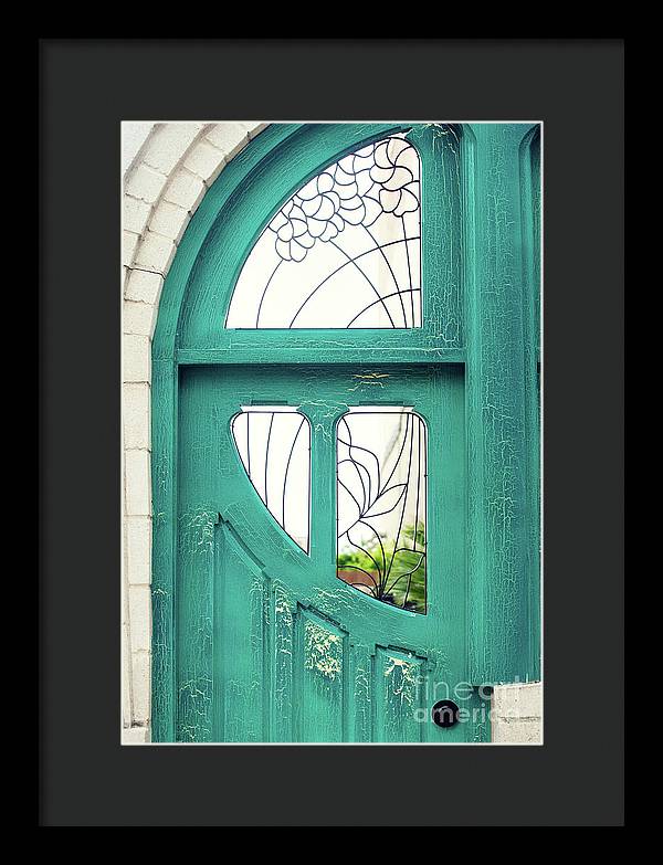 Teal Door - Framed Print