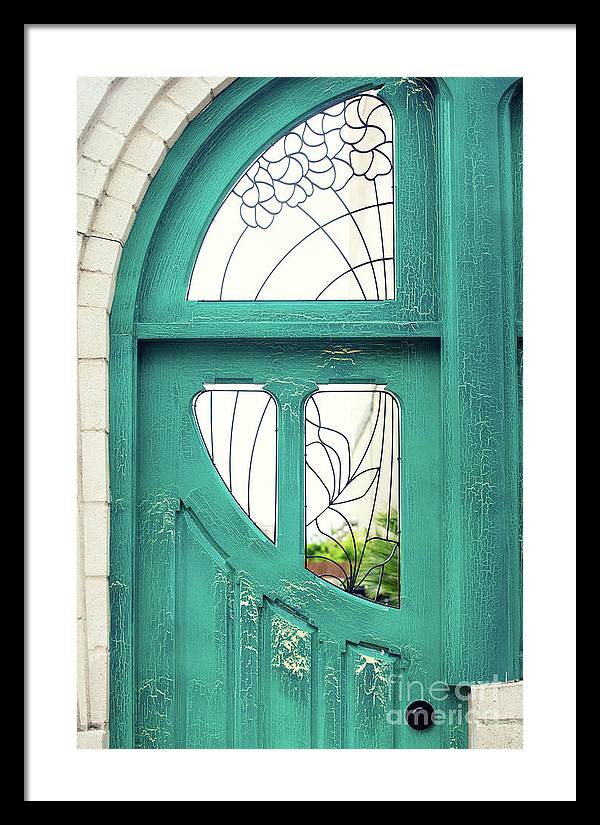Teal Door - Framed Print
