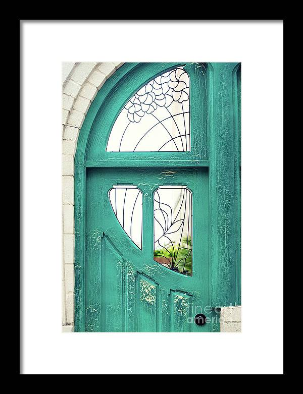 Teal Door - Framed Print