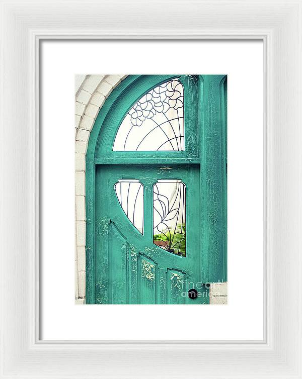 Teal Door - Framed Print