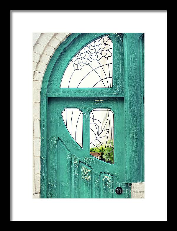 Teal Door - Framed Print