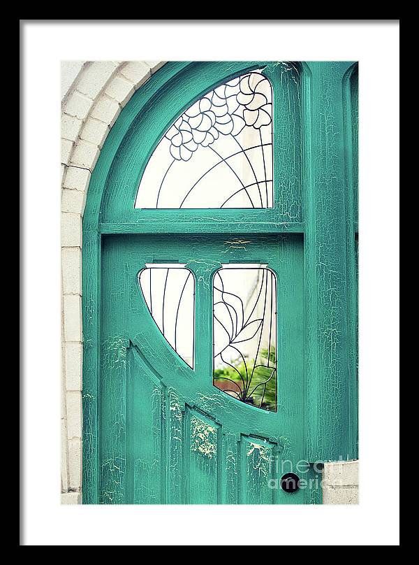 Teal Door - Framed Print