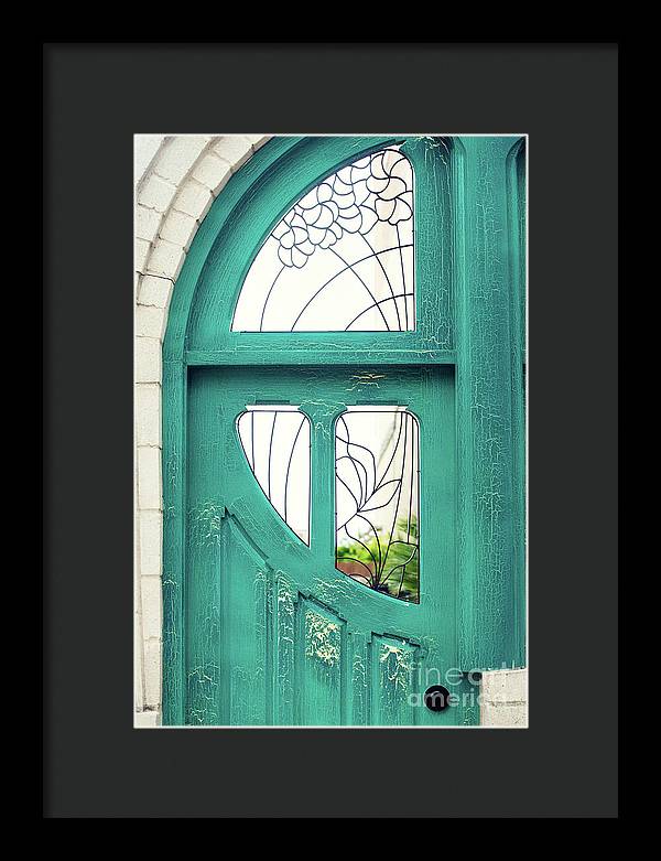 Teal Door - Framed Print