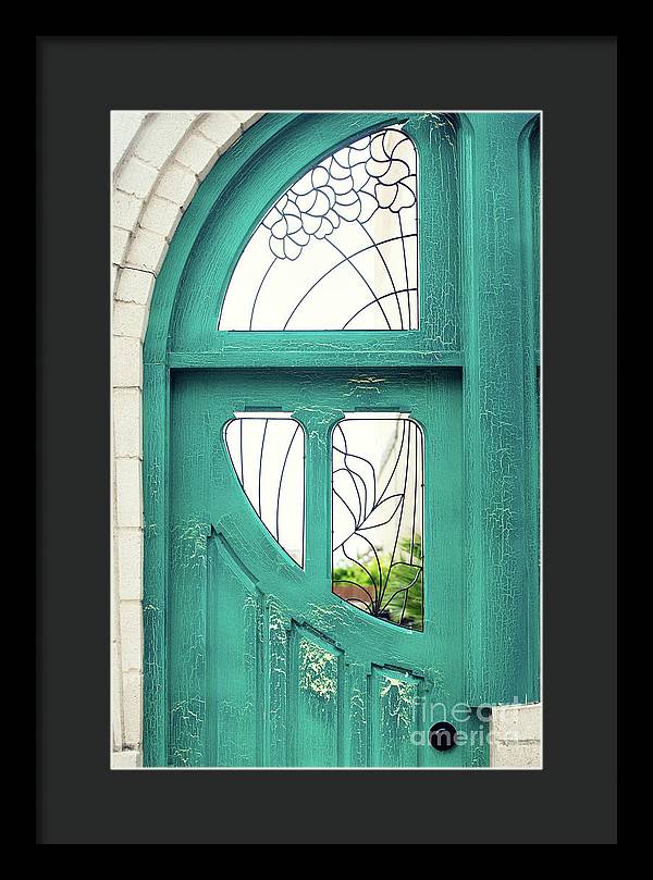 Teal Door - Framed Print