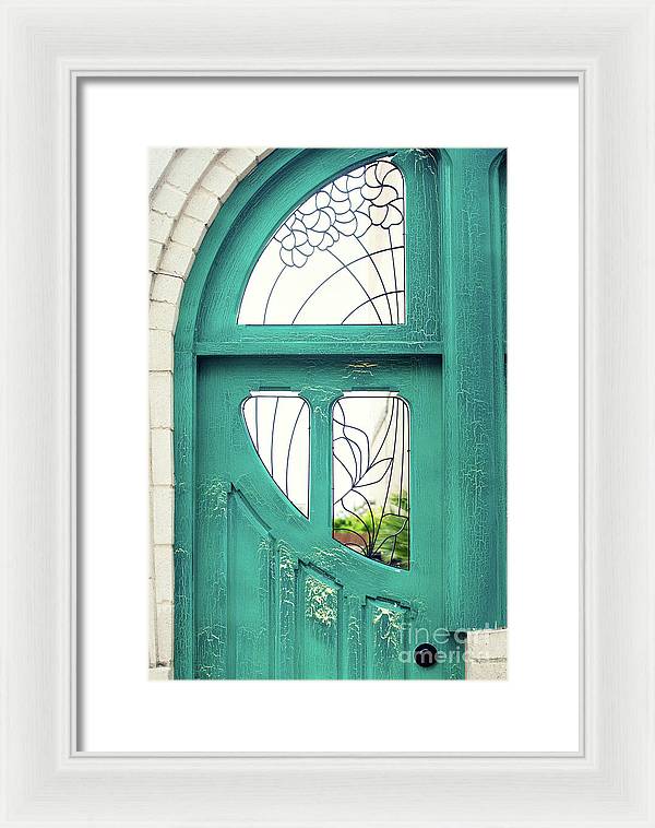 Teal Door - Framed Print