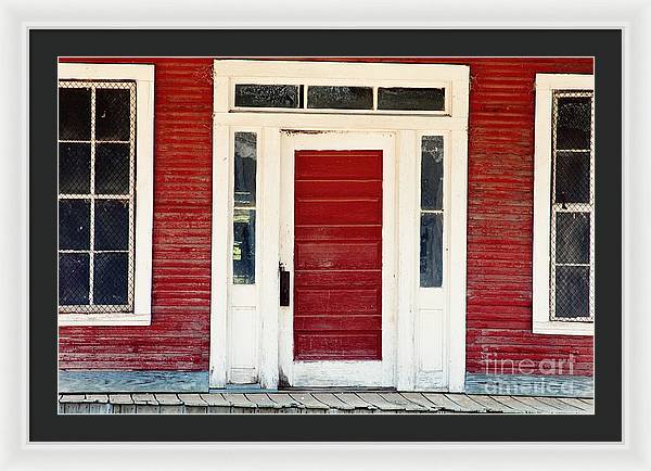 The Red Porch | Burnt Corn Framed Print | Southern Country Photography