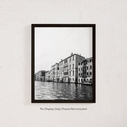 Elena | Black and White Venice Italy Art Print