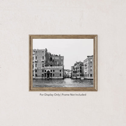 Gabriella | Black and White Venice Italy Photography Print