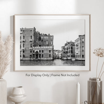 Gabriella | Black and White Venice Italy Photography Print
