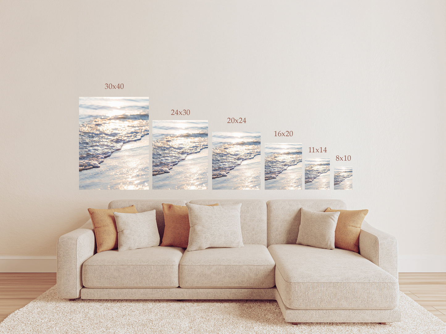 Beach Photography Print or Canvas Wall Art - Destin Florida Gulf Coast Waves