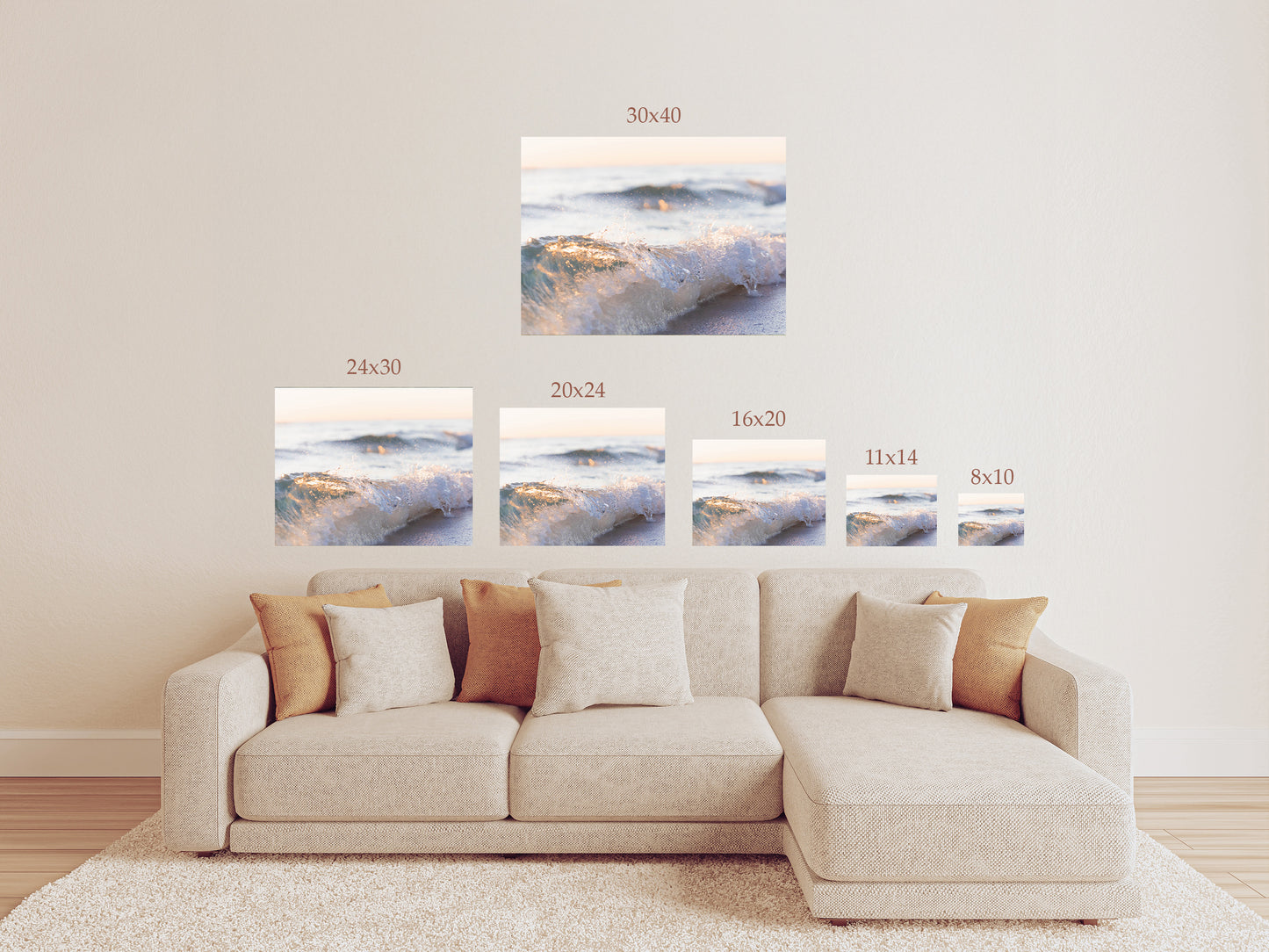 Gulf Coast Beach Photography Print or Canvas Wall Art - Destin Florida Ocean Wave