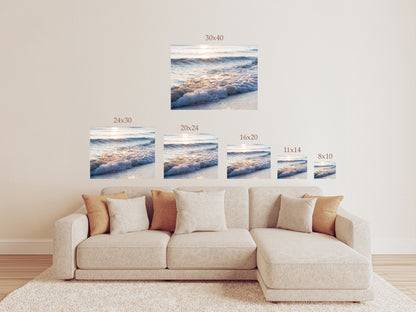 Destin Florida Beach Wave Photography Print or Canvas | Gulf Coast Ocean Wall Art