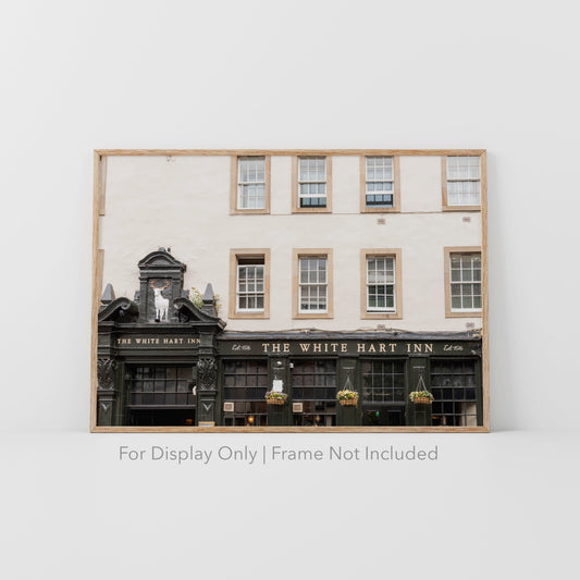 Edinburgh Scotland Tavern Photography Print or Canvas - The White Hart Inn