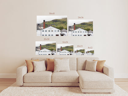 Ben Nevis Distillery Wall Art – Scottish Whisky Heritage Photography Print or Canvas