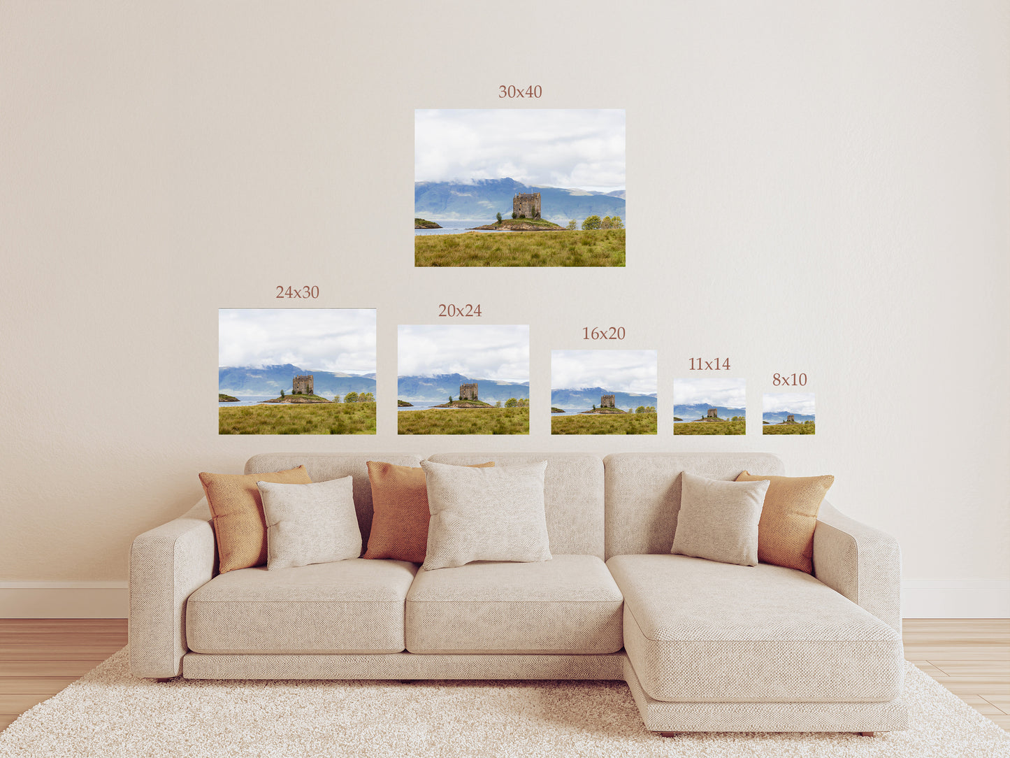 Castle Stalker Scotland Wall Art – Historic Highlands Castle Travel Photography Print or Canvas