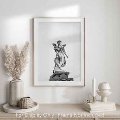 Black and White Angel  | New Orleans Cemetery Photography Print