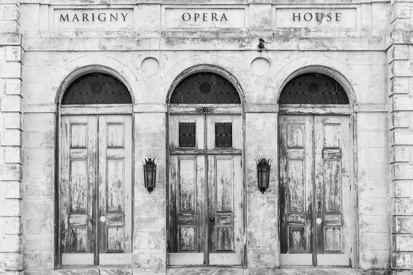 Marigny Opera House | Black and White New Orleans Print