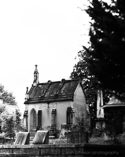 Oakland Mausoleum | Black and White Atlanta Georgia Photography