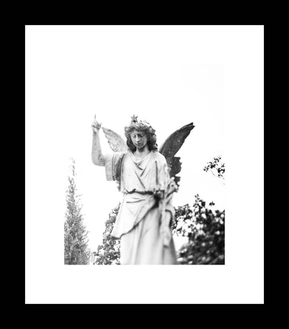 Star Angel in Black and White | Atlanta Georgia Cemetery Print