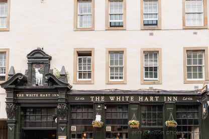 Edinburgh Scotland Tavern Photography Print or Canvas - The White Hart Inn