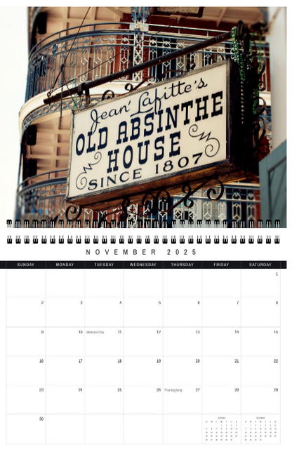 2025 New Orleans Wall Calendar