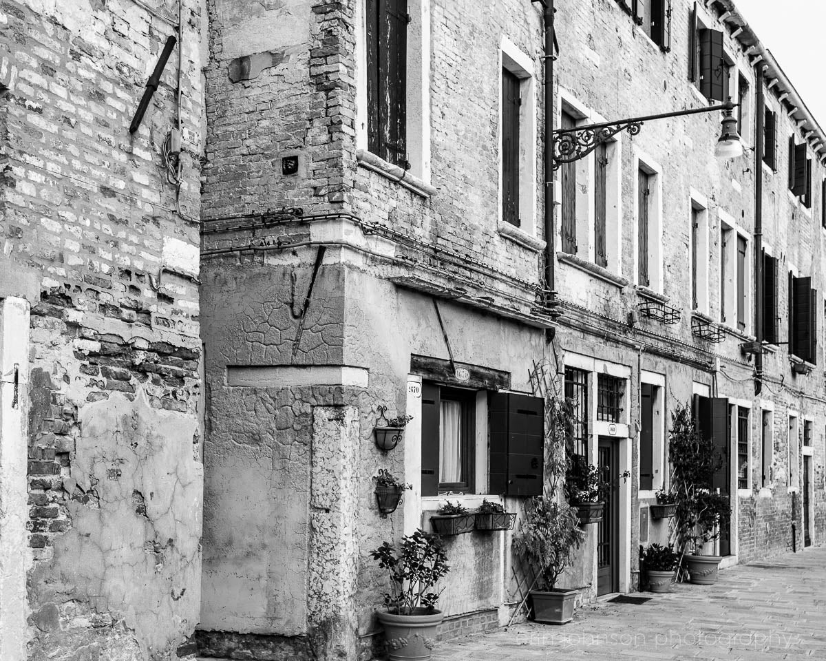 Take A Stroll in Black and White | Venice Italy Architecture Photography