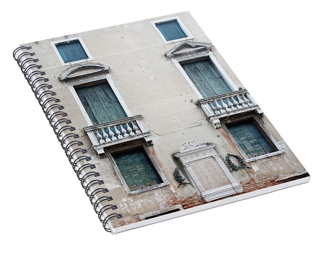 Balconies - Venice Italy - Spiral Notebook