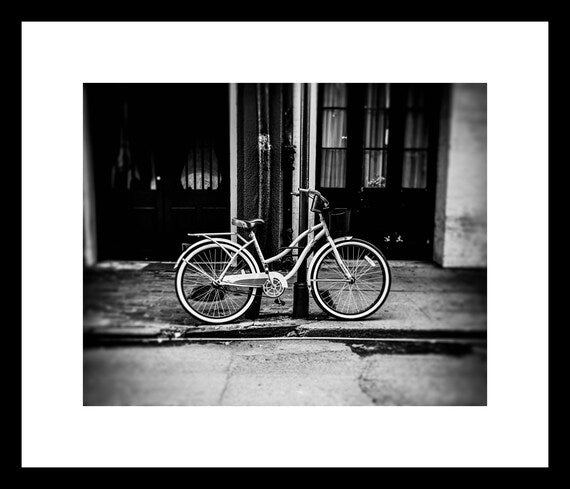 Black and White Bicycle | New Orleans Wall Art