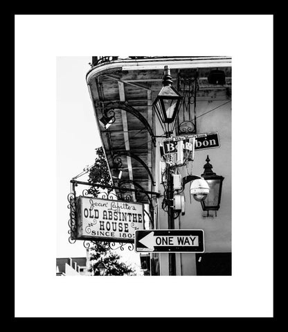 Black and White Bourbon Street | New Orleans Photograph