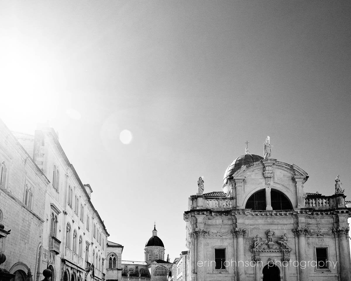 St Blaie | Black and White Dubrovnik Croatia