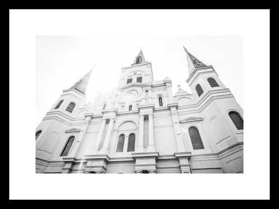 St Louis Cathedral No 4 | Black and White New Orleans Photography