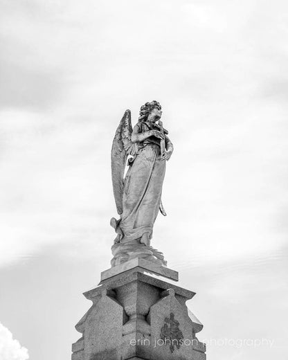 NOLA Angel 1 | Black and White New Orleans Photography