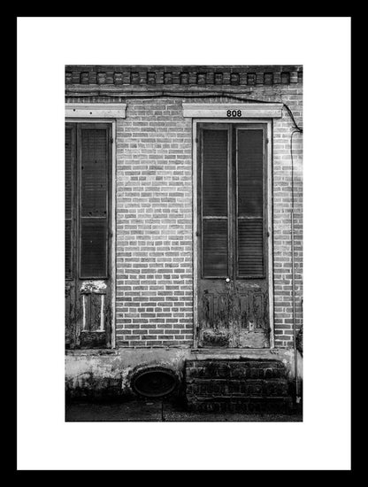Black and White Door | New Orleans Photography