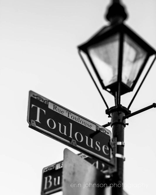 Toulouse Street in Black and White | New Orleans Photography