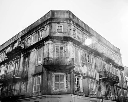 Royal Street in Black and White | New Orleans Photography
