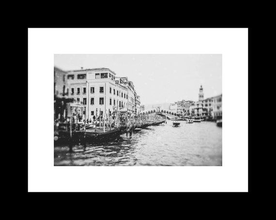 Black and White Grand Canal | Venice Italy Photography