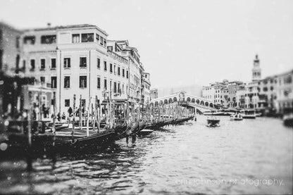Black and White Grand Canal | Venice Italy Photography