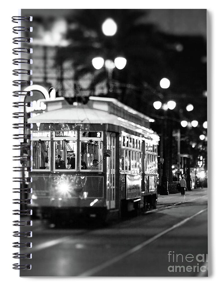 Canal Street Streetcar New Orleans - Spiral Notebook