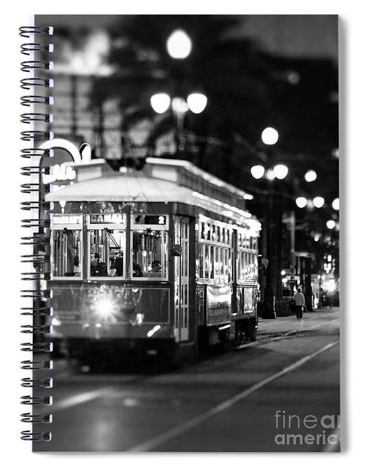 Canal Street Streetcar New Orleans - Spiral Notebook