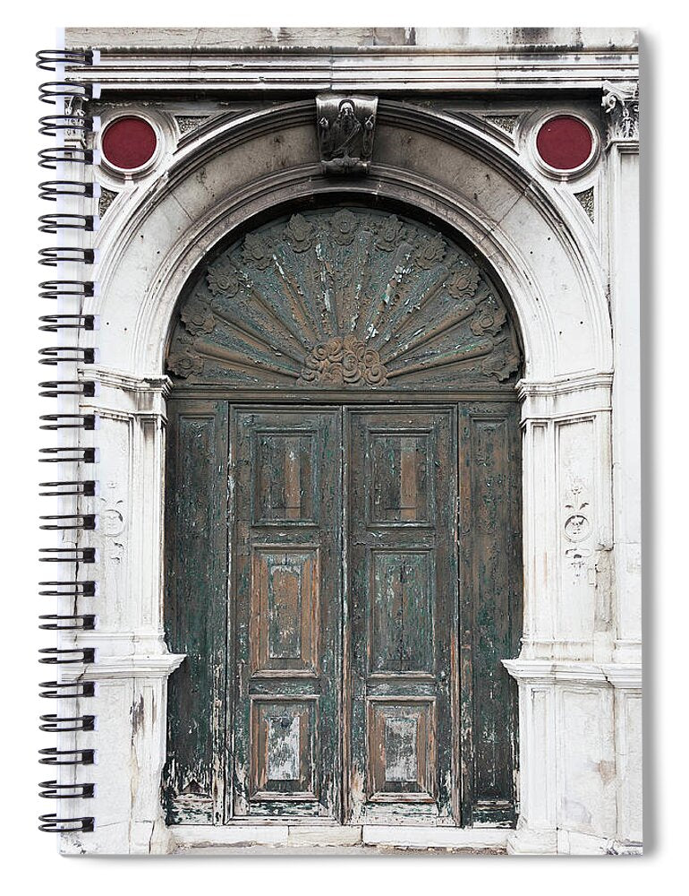 Church Door Venice - Spiral Notebook